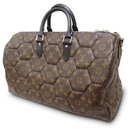 Louis Vuitton-Louis Vuitton Brown Monogram Hexagone Keepall Bandouliere 45-Other