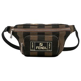 Fendi Brown Pequin Belt Bag Brown