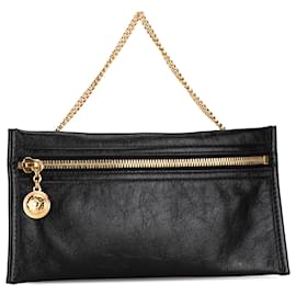 Gucci-Bolsa de couro preta Rajah Gucci-Preto