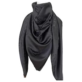 Givenchy-Châle Givenchy noir avec grands motifs 4G-Noir