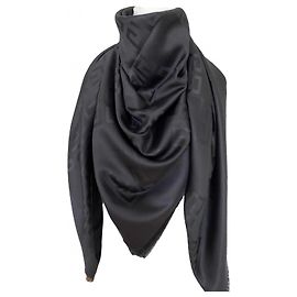 Echarpe preta Givenchy com grandes motivos 4G Preto