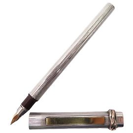 VINTAGE CARTIER TRINITY FÜLLFEDERHALTER AUS STERLINGSILBER SILBERNER FÜLLFEDERHALTER Silber