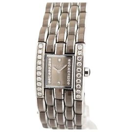 RELÓGIO DE QUARTZO ESTRELA DE CRISTAL DE AÇO CHAUMET KHESIS W19631-35B 23 MM Prata