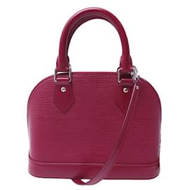 Louis Vuitton-BOLSO DE MANO LOUIS VUITTON ALMA BB M40851 DE PIEL FUSHIA BOLSO BANDOLERA EPI-Fucsia