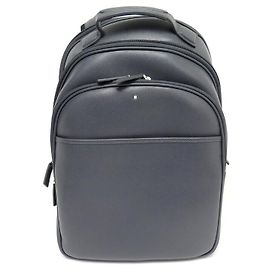 NEW MONTBLANC BACKPACK IN GRAY SARTORIAL LEATHER NEW GRAY LEATHER BACKPACK Grey