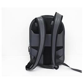 Montblanc-NEW MONTBLANC BACKPACK IN GRAY SARTORIAL LEATHER NEW GRAY LEATHER BACKPACK-Grey