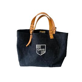 Einkaufstasche MOMOTARO X ORIS Hellbraun Marineblau
