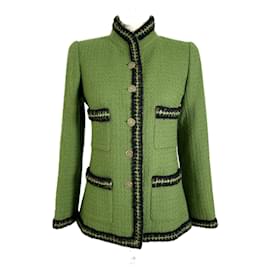 Chanel-New Iconic Tweed Jacket-Green