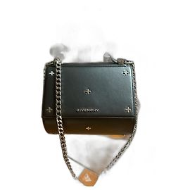 Givenchy Pandora Box Black Leather Handbag Black