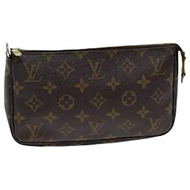 Louis Vuitton-Estuche para accesorios LOUIS VUITTON Monogram Pochette M51980 LV Auth yk12013-Monograma