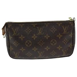 Louis Vuitton-Estuche para accesorios LOUIS VUITTON Monogram Pochette M51980 LV Auth yk12013-Monograma