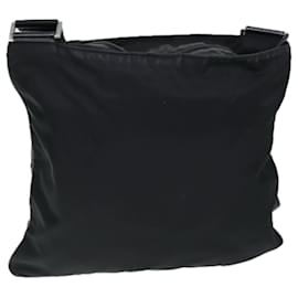 Prada-PRADA Shoulder Bag Nylon Black Auth 72842-Black