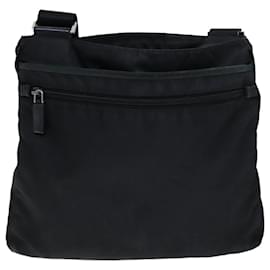 Prada-PRADA Shoulder Bag Nylon Black Auth 73105-Black