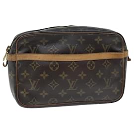 Louis Vuitton-Bolso de mano LOUIS VUITTON con monograma Compiegne 23 M51847 LV Auth 73275-Monograma