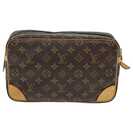 Louis Vuitton-LOUIS VUITTON Monogramma Compiegne 28 Pochette M51845 LV Auth 73287-Monogramma