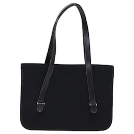 Christian Dior-Christian Dior Trotter Canvas Shoulder Bag Black Auth 72874-Black