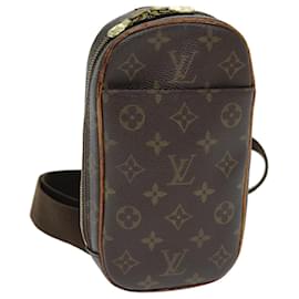 Louis Vuitton-Bolso de hombro LOUIS VUITTON con monograma Pochette Gange M51870 LV Auth 73191-Monograma