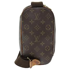 Louis Vuitton-LOUIS VUITTON Monogram Pochette Gange Shoulder Bag M51870 LV Auth 73191-Monogram