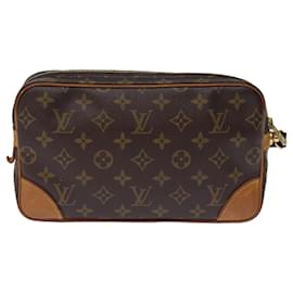 Louis Vuitton-Bolso de mano LOUIS VUITTON con monograma Marly Dragonne GM M51825 LV Auth 72858-Monograma