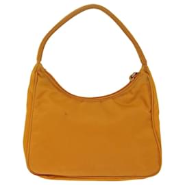 Prada-PRADA Hand Bag Nylon Orange Auth 73428-Orange