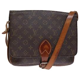 Louis Vuitton-Bolso de hombro GM Cartouchiere con monograma de LOUIS VUITTON M51252 Autenticación LV 73291-Monograma