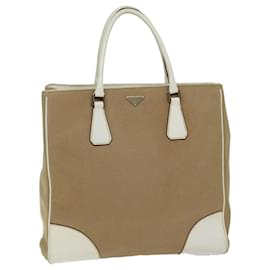 Prada-PRADA Borsa tote in tela beige Auth 72961-Beige