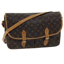 Louis Vuitton-Bolso de hombro LOUIS VUITTON Monogram Gibeciere GM M42246 LV Auth bs14064-Monograma