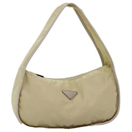 Prada-PRADA Shoulder Bag Nylon Beige Auth yk12090-Beige
