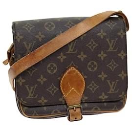 Louis Vuitton-Borsa a tracolla LOUIS VUITTON Monogram Cartouchiere MM M51253 LV Auth 72796-Monogramma