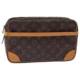 Louis Vuitton-Bolso de mano LOUIS VUITTON Monogram Compiegne 28 M51845 LV Auth 71940-Monograma