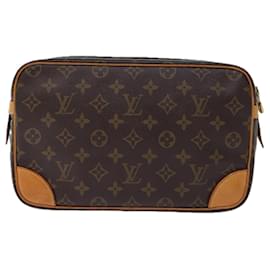 Louis Vuitton-Bolso de mano LOUIS VUITTON Monogram Compiegne 28 M51845 LV Auth 71940-Monograma