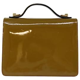 Louis Vuitton-LOUIS VUITTON Monogram Vernis Monceau BB Bag 2way Veil Olive M91578 Auth 73022-Other
