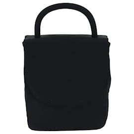 Prada-PRADA Hand Bag Nylon Black Auth 72886-Black
