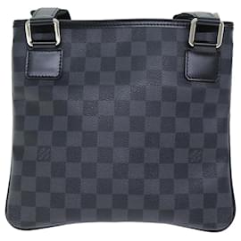 Louis Vuitton-LOUIS VUITTON Damier Graphite Tomas Shoulder Bag N58028 LV Auth 72432A-Other