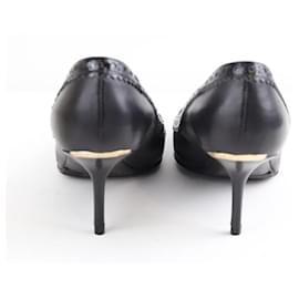 Burberry-Leather Heels-Black