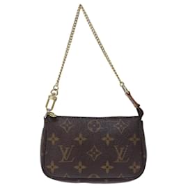 Louis Vuitton-Accesorios de Louis Vuitton Mini Pochette-Castaño