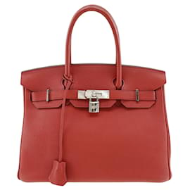 Hermès-Hermès Birkin 30-Rouge