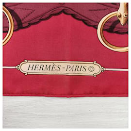 Hermès-Carré Lift d'Hermès, foulard dessiné par Shan Merry.-Rouge