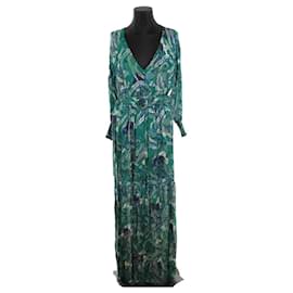 Bash-Silk dress-Green