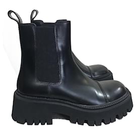 Balenciaga-BALENCIAGA Stiefeletten T.EU 38 Leder-Schwarz