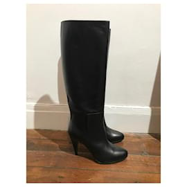 Balenciaga-BALENCIAGA Stiefel T.EU 40 Leder-Schwarz