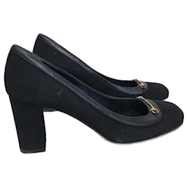 Gucci-GUCCI Talons T.EU 38,5 Daim-Noir