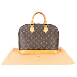Louis Vuitton-Louis Vuitton Alma PM Handbag Canvas Monogram-Brown