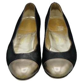 Salvatore Ferragamo-Bailarinas de Seda Negra-Black