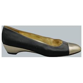 Salvatore Ferragamo-Bailarinas de Seda Negra-Black