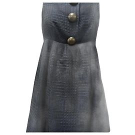 Robe sans manches bleu marine Moschino Bleu