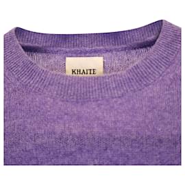 Khaite-Khaite Viola Sweater in Purple Cashmere-Purple