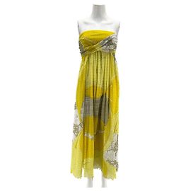 Emilio Pucci Kleider T.International S Polyester Gelb