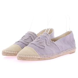 Chanel-CHANEL Espadrilles T.EU 38 Stoff-Lila