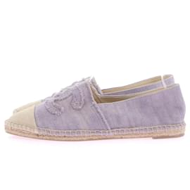 Chanel-CHANEL Espadrilles T.EU 38 Stoff-Lila